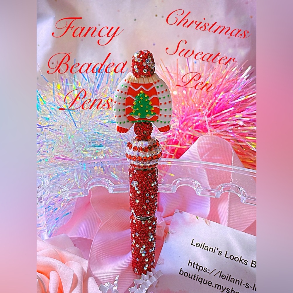 Red Christmas Sweater Pen/Christmas Eve/winter/Christmas tree